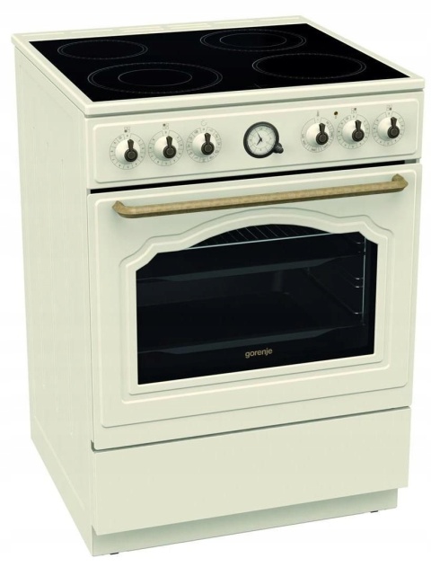 Kuchnia elektryczna GORENJE GECS6B70CLI retro 71l Kość Słoniowa Kremowa