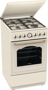 Kuchnia gazowo-elektryczna GORENJE GKS5B70CLI 70l 50cm RETRO Kość Słoniowa