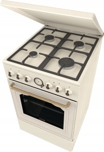 Kuchnia gazowo-elektryczna GORENJE GKS5B70CLI 70l 50cm RETRO Kość Słoniowa