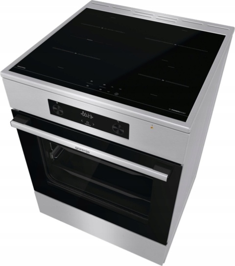 Kuchnia indukcyjna Gorenje GEIT6C60XPG Srebrna Grill Pizza AirFry 60cm 71L
