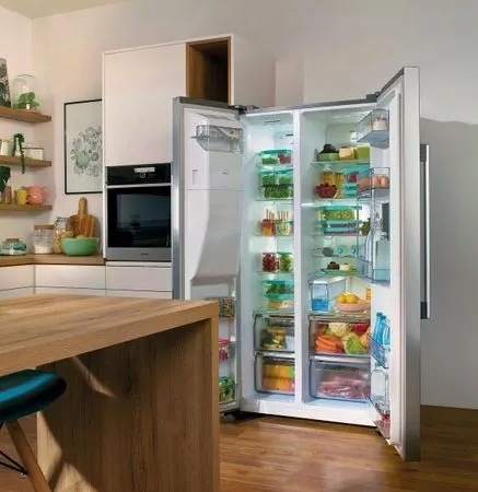Lodówka Gorenje NRS9182VX1 Side by Side NoFrost Kostkarka SBS 90CM Pojemna