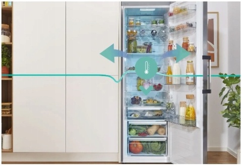 Lodówka Gorenje R619EAW6 398l LED FreshZone 60cm Biała 185cm wysoka