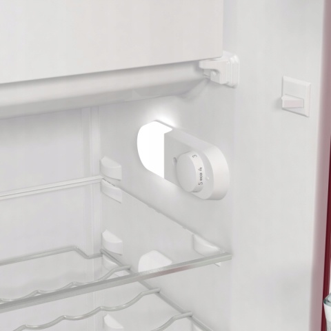 Lodówka jednodrzwiowa Gorenje OBRB615DR Retro Volkswagen Bordowo - Kremowa