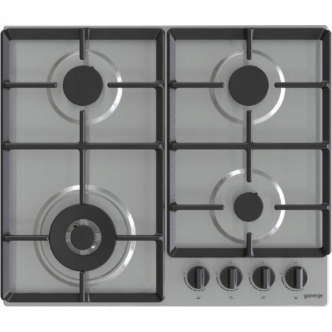 Płyta gazowa Gorenje GW641EBX Żeliwny ruszt 60 cm