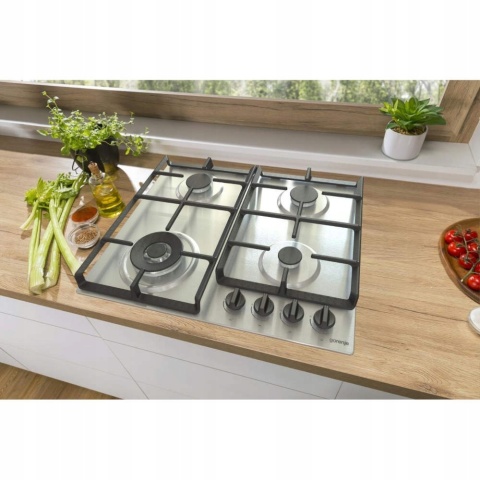 Płyta gazowa Gorenje GW641EBX Żeliwny ruszt 60 cm