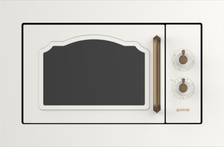 Kuchenka mikrofalowa do zabudowy Gorenje BM235CLI 23L Retro Kość Słoniowa