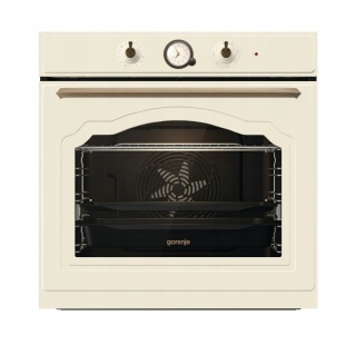 Piękny kremowy zestaw GORENJE RETRO do kuchni Beżowy Beż BOS67372CLI