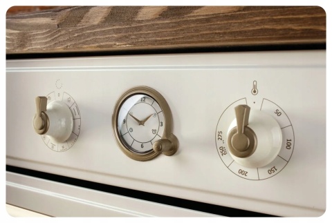 Piękny kremowy zestaw GORENJE RETRO do kuchni Beżowy Beż BOS67372CLI