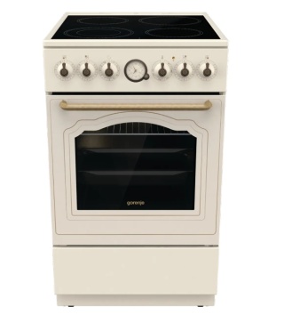Kuchnia ceramiczna 4 Pola Gorenje GECS5B70CLI Linia Classico 50cm Kremowa