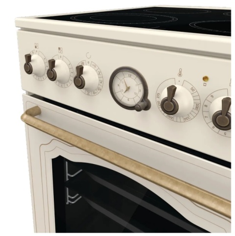 Kuchnia ceramiczna 4 Pola Gorenje GECS5B70CLI Linia Classico 50cm Kremowa
