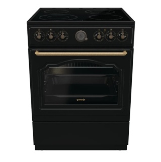 Kuchnia elektryczna Gorenje GECS6B70CLB Czarny 4 palniki 71L 60cm