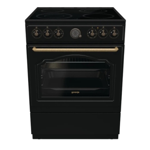 Kuchnia elektryczna Gorenje GECS6B70CLB Czarny 4 palniki 71L 60cm
