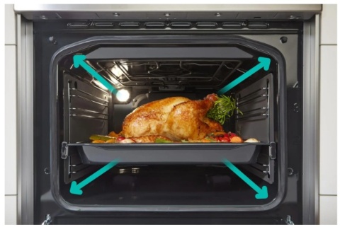 Kuchnia elektryczna Gorenje GECS6B70CLB Czarny 4 palniki 71L 60cm