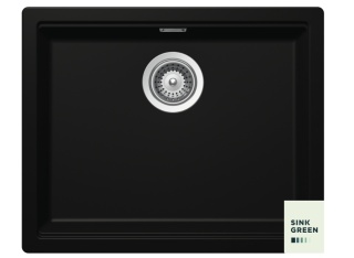 Zlewozmywak SCHOCK KIRUNA N-100L Night CRISTADUR 60 cm podwieszany