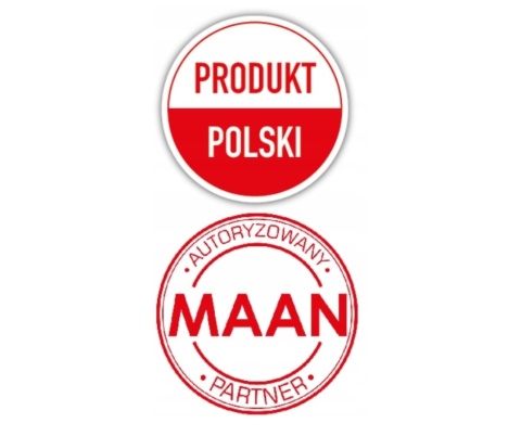 Okap kuchenny Przyścienny 35cm TUBA Maan Malwa 2 W835 GEST Czarna Szkło LED