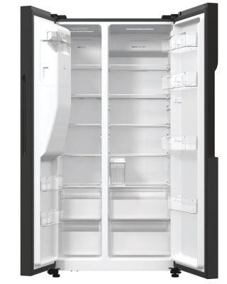 Lodówka Gorenje NRR9185ESBXL SBS Czarna No Frost Kostkarka BEZ Podłączenia