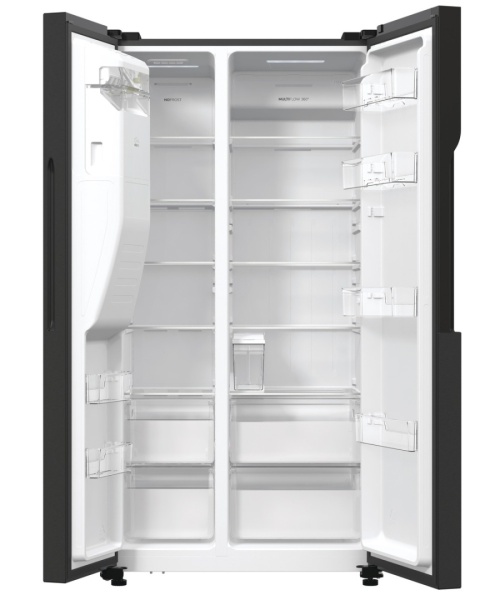 Lodówka Gorenje NRR9185ESBXL SBS Czarna No Frost Kostkarka BEZ Podłączenia