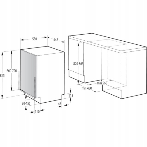 Zmywarka Gorenje GV520E10S 45cm 3-szuflada