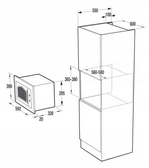 Czarny Mat Zestaw GORENJE BOS67372CLB + BM235CLB + GW6D42CLB