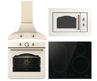 Kremowy zestaw GORENJE RETRO do kuchni Beżowy Beż BOS67372CLI