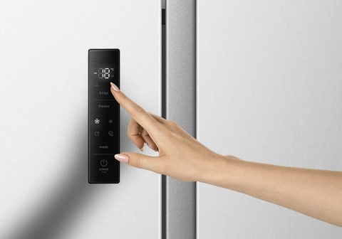 Lodówka SBS Gorenje NRS917E41BXWD Czarna NoFrost Inverter Głębokość 615mm