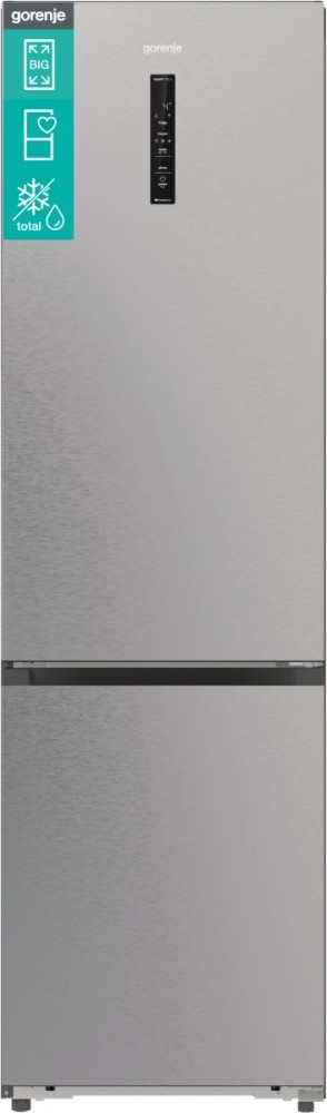 Lodówka dwudrzwiowa Gorenje NRB620E61X4WFE Srebrna DO OBUDOWY 203cm NoFrost