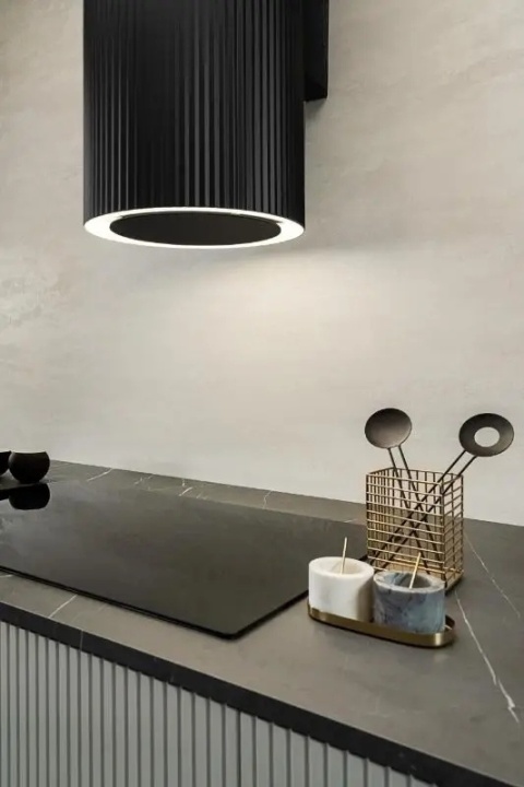 Okap CIARKO DESIGN Monogram Czarny Przyścienny CDP3802C