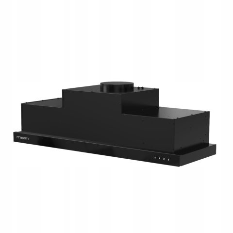 Okap Kuchenny Maan Corona Bis 90cm Touch Czarny Teleskopowy 605 m3/h