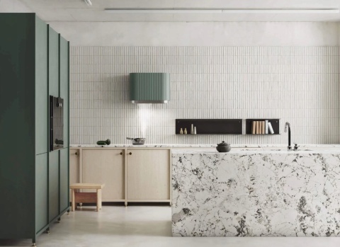 Okap kominowy Ciarko Design Mono Ecru 60cm Wyciąg Oświetlenie LED 165W