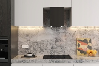 Okap kominowy Maan PONZA MINI WPB430 czarny