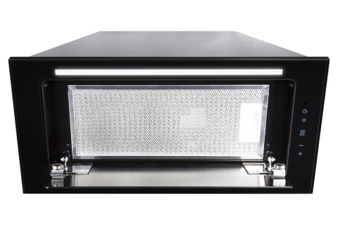 Okap kuchenny do zabudowy 60cm TOFLESZ LINEA Glass Czarny Szkło 850m3/h LED