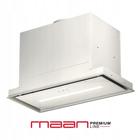 Okap kuchenny do zabudowy wkład 60 cm Maan Helios GEST BIAŁY SZKŁO SZKŁO