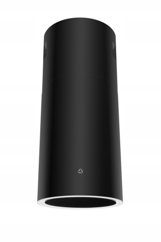 Okap wyspowy Ciarko Design Tubus W Black 160W Oświetlenie LED