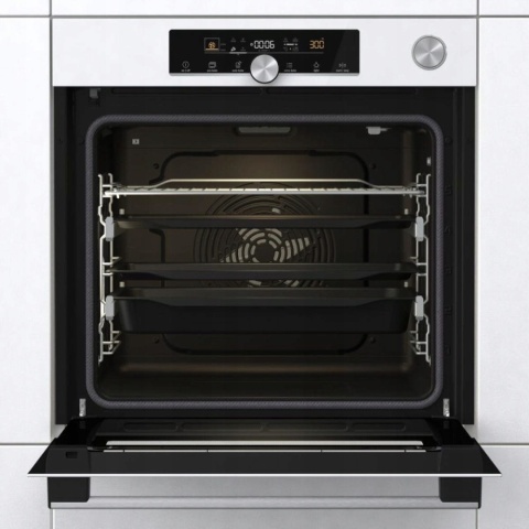Piekarnik elektryczny Gorenje BPSA6747A08WG Pyroliza Para Biały 300st 77l