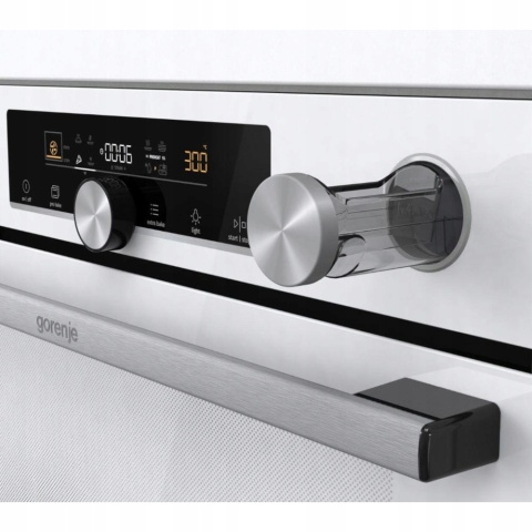 Piekarnik elektryczny Gorenje BPSA6747A08WG Pyroliza Para Biały 300st 77l