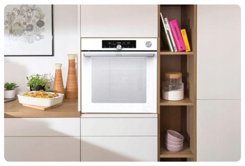 Piekarnik elektryczny Gorenje BPSA6747A08WG Pyroliza Para Biały 300st 77l