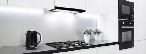 Płyta gazowa Concept PDV7460bc czarna szkło 4 palniki żeliwne WOK 4 Lata GW