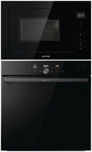 Zestaw GORENJE BPSA6747DGWI + BM251SG2BG Czarny PYROLIZA Para Termosonda