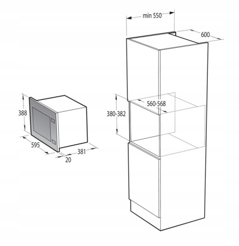 Zestaw GORENJE BPSA6747DGWI + BM251SG2BG Czarny PYROLIZA Para Termosonda