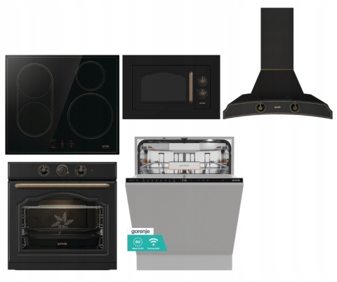 Zestaw Gorenje Retro BOS67372CLB BM235CLB GI6421CLBSC DK63MCLB GV673B66