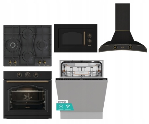 Zestaw Gorenje Retro BOS67372CLB BM235CLB GW6D42CLB DK63MCLB GV673B66