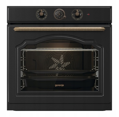 Zestaw RETRO GORENJE BOS67372CLB + BM235CLB Czarny Mat Piekarnik + Mikrofal