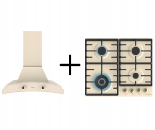 Zestaw RETRO Gorenje Okap DK63MCLI + Płyta gazowa GW642CLI