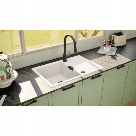 Zlewozmywak granitowy Schock MONO D-100 Puro CRISTADUR czarny