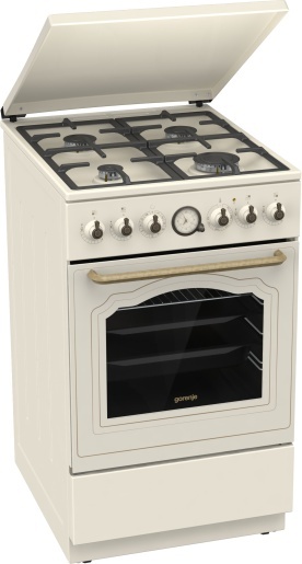 Kuchnia gazowo-elektryczna GORENJE GKS5B70CLI 70l 50cm RETRO Kremowa