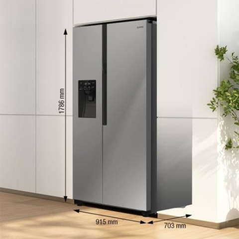 Lodówka Gorenje NRR9185ESXL1 Side By Side 178,6cm NoFrost Kostkarka