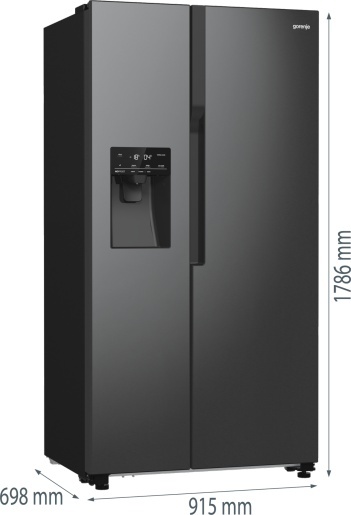 Lodówka Gorenje NRR9185ESBXL SBS Czarna No Frost
