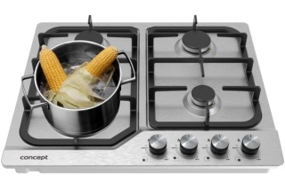 PŁYTA GAZOWA DO ZABUDOWY 60cm CONCEPT 4 WOK PDV7460ss Żeliwo