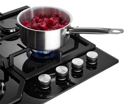 Płyta gazowa Concept BLACK czarne szkło PDV7460bc WOK 60cm