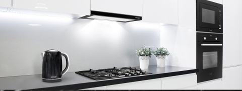 Płyta gazowa Concept BLACK czarne szkło PDV7460bc WOK 60cm